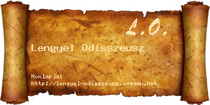 Lengyel Odisszeusz névjegykártya